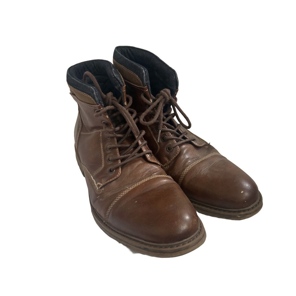 Men's Sonoma Goods For Life Sheldon Cognac Ankle Boots Size 10.5M (Brown)
